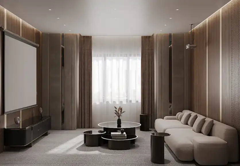 Salle cinéma privée bois