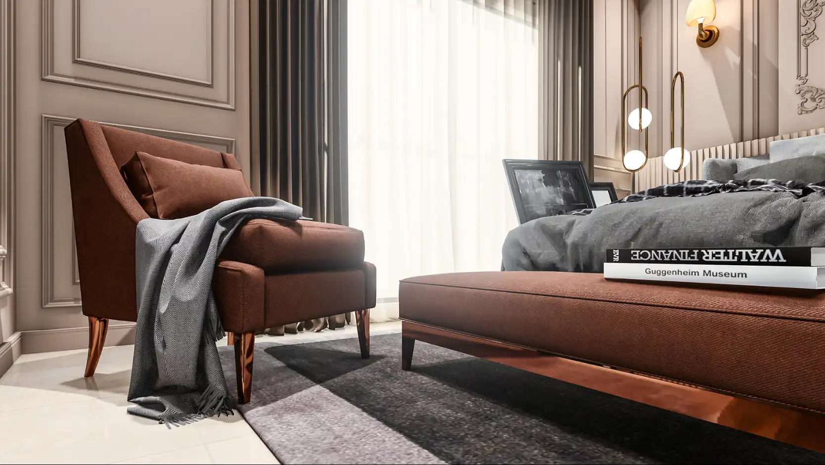 Détail fauteuil moderne